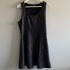 Forever21+ Fit&Flare Dress w/ Metallic Chevron